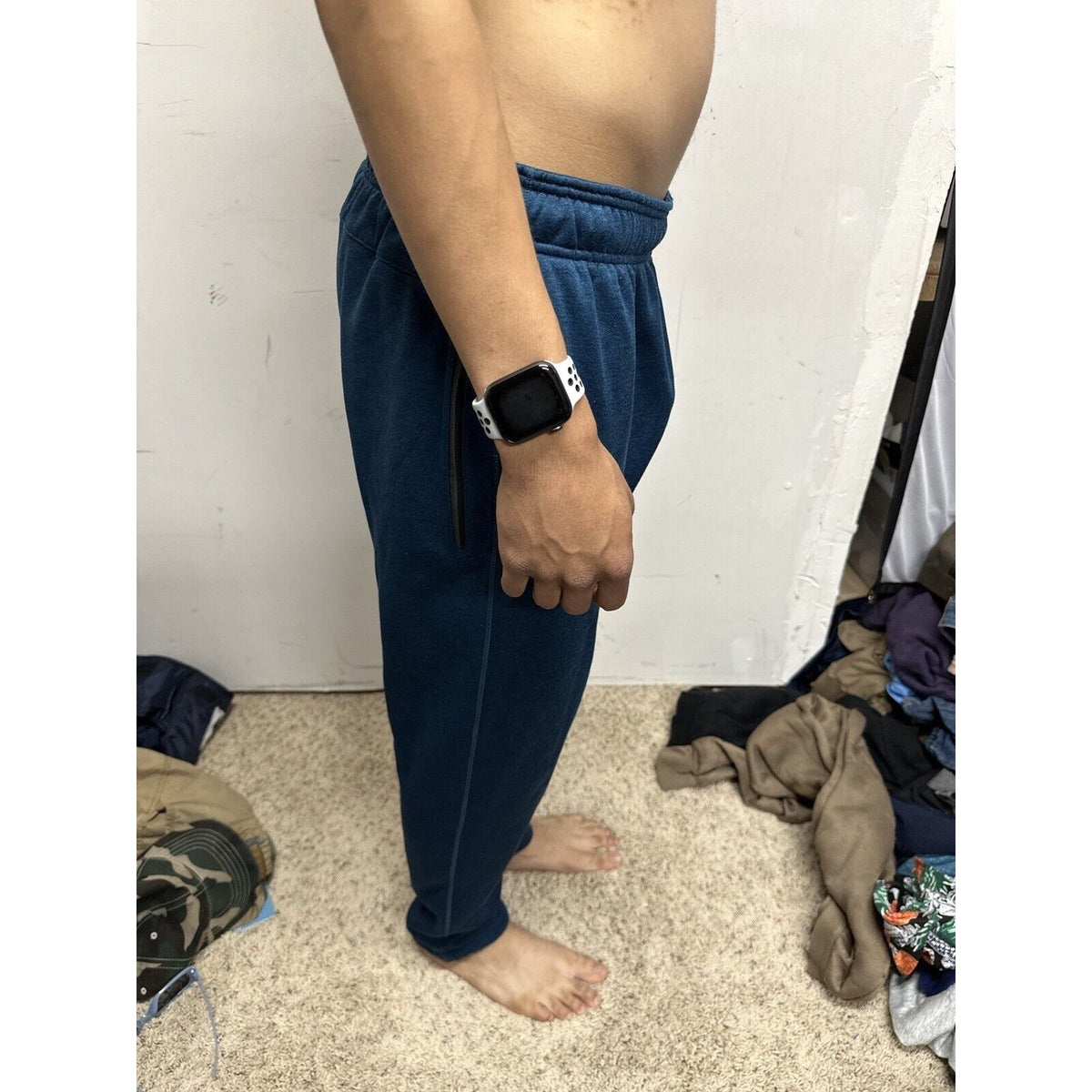Men’s Blue/green AND1 Medium Sweatpants With Pockets