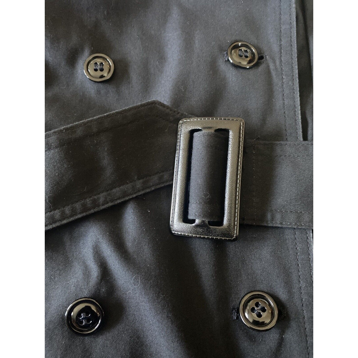 Women’s Black Double Breast Trench Coat DL DSCP Garrison Collection Military