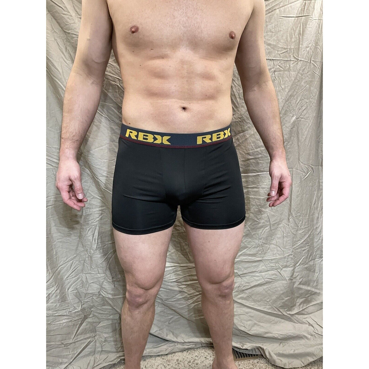 men's RBX Active black compression shorts medium
