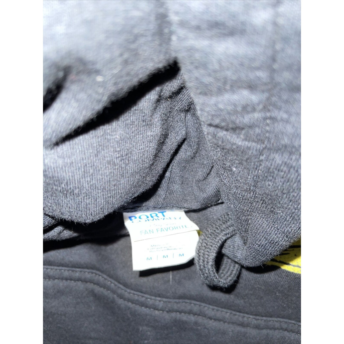 Men’s Medium Black Stop Asian Hate Hoodie Port & Company