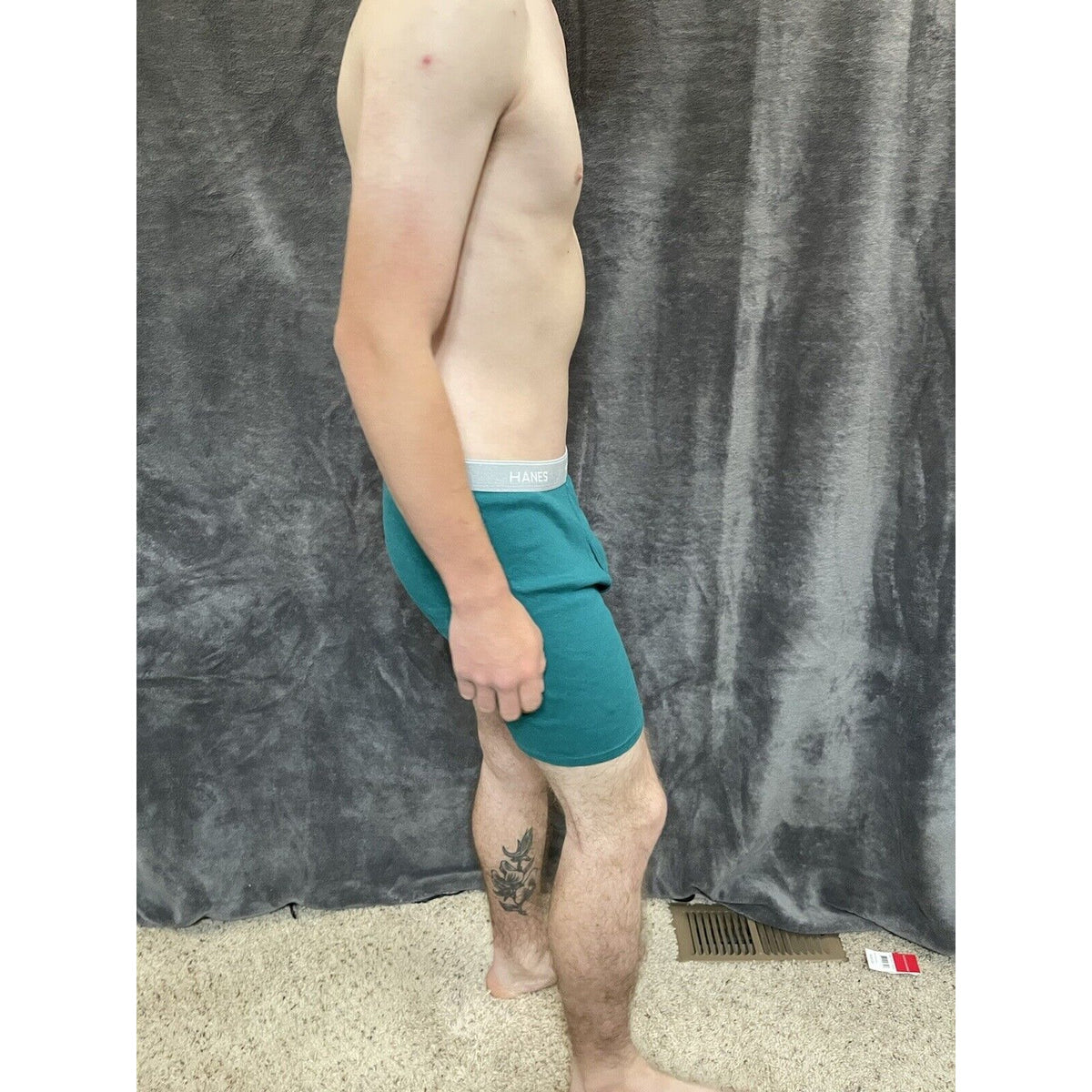 men's green hanes XL boxer brief comfort flex