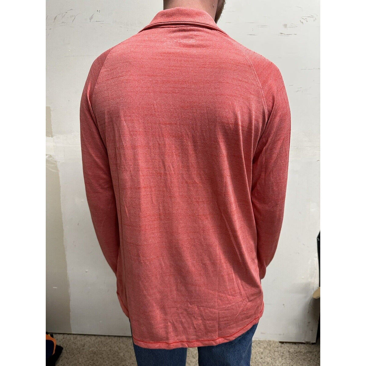 men’s loose under armour quarter zip long sleeve corral pullover shirt Large