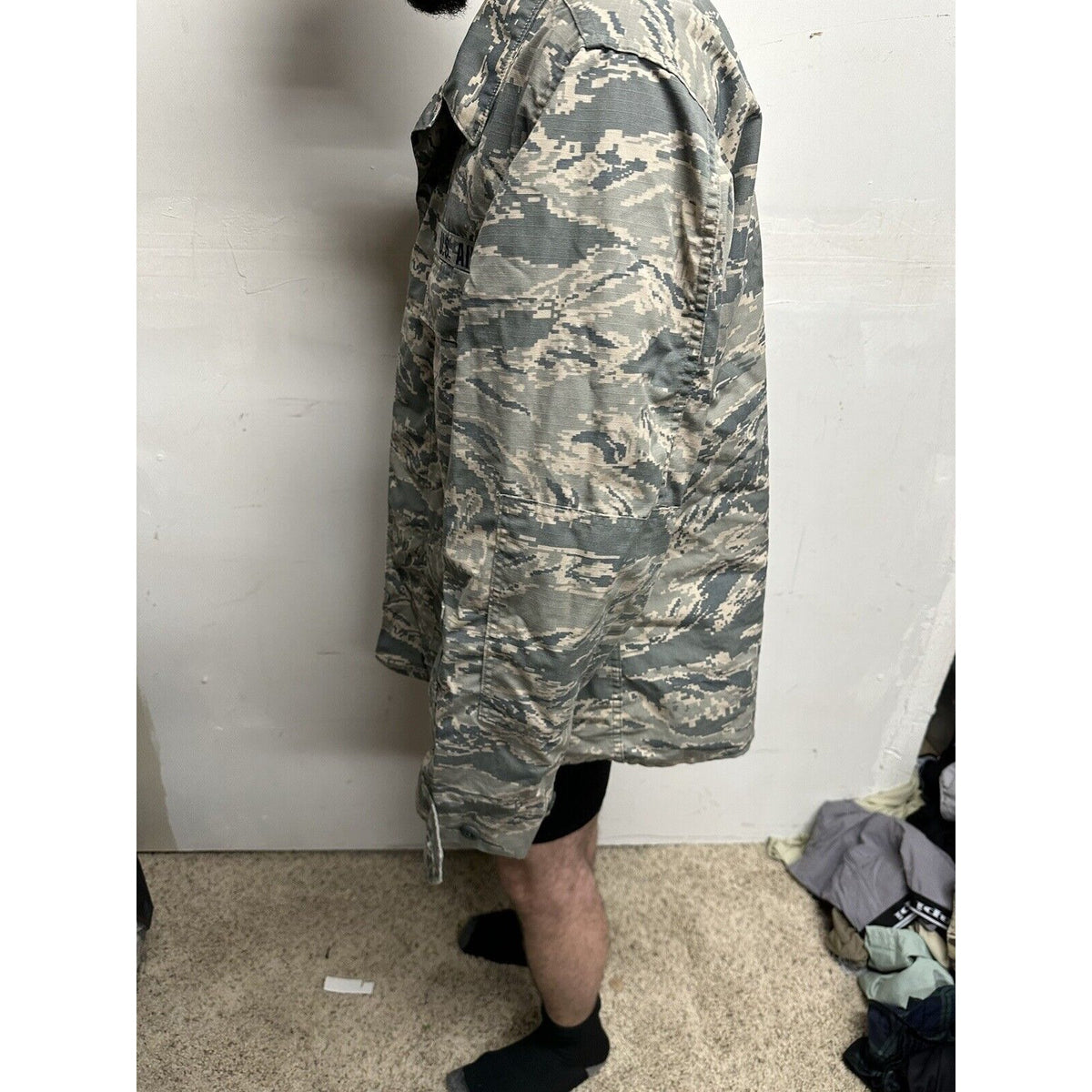 Men’s USAF Abu Airman Battle Uniform Civil Air Patrol Tool Uniform Blouse 46R