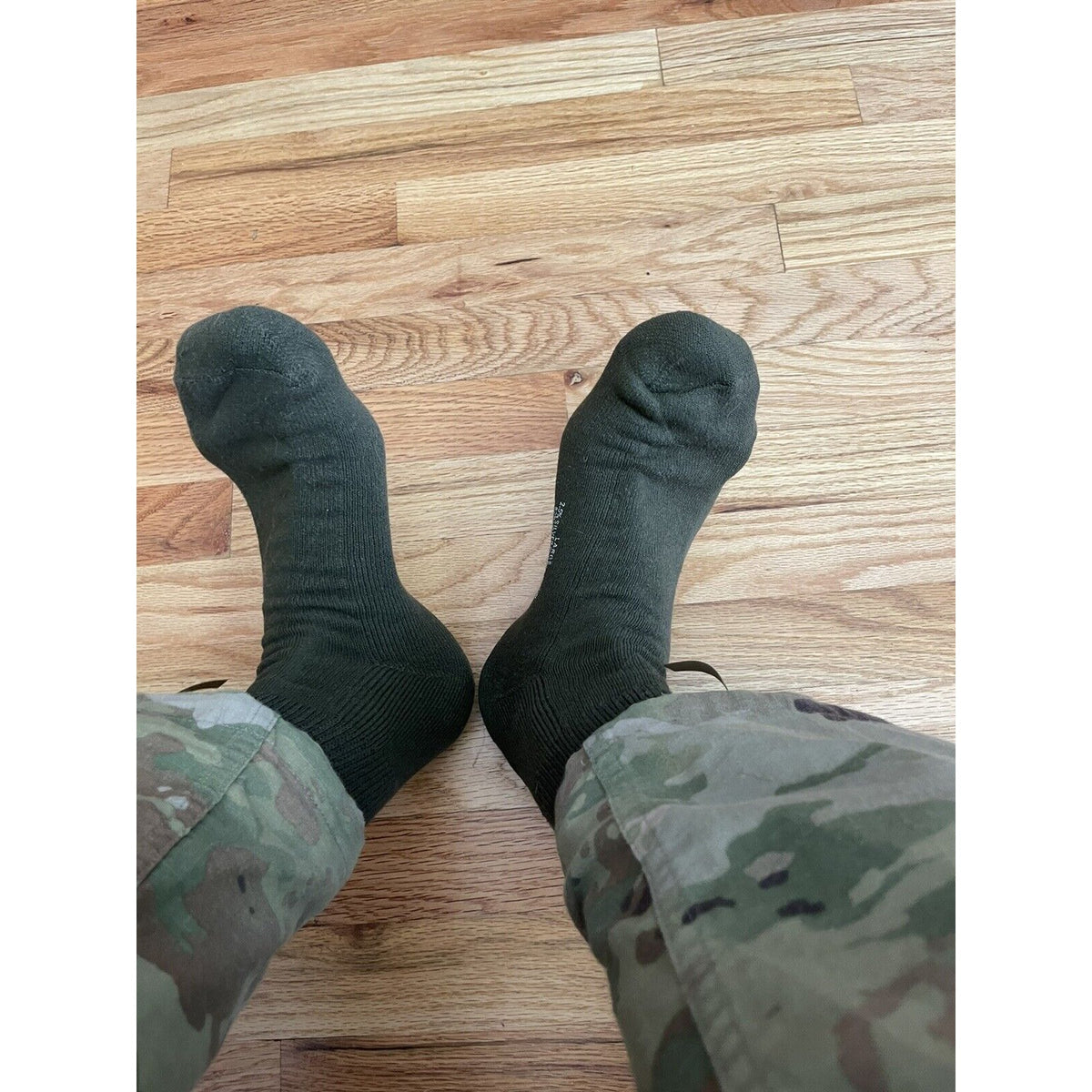 Military Defense Logistics Agency Boot socks XL Olive  Green 80% cotton18% nylon
