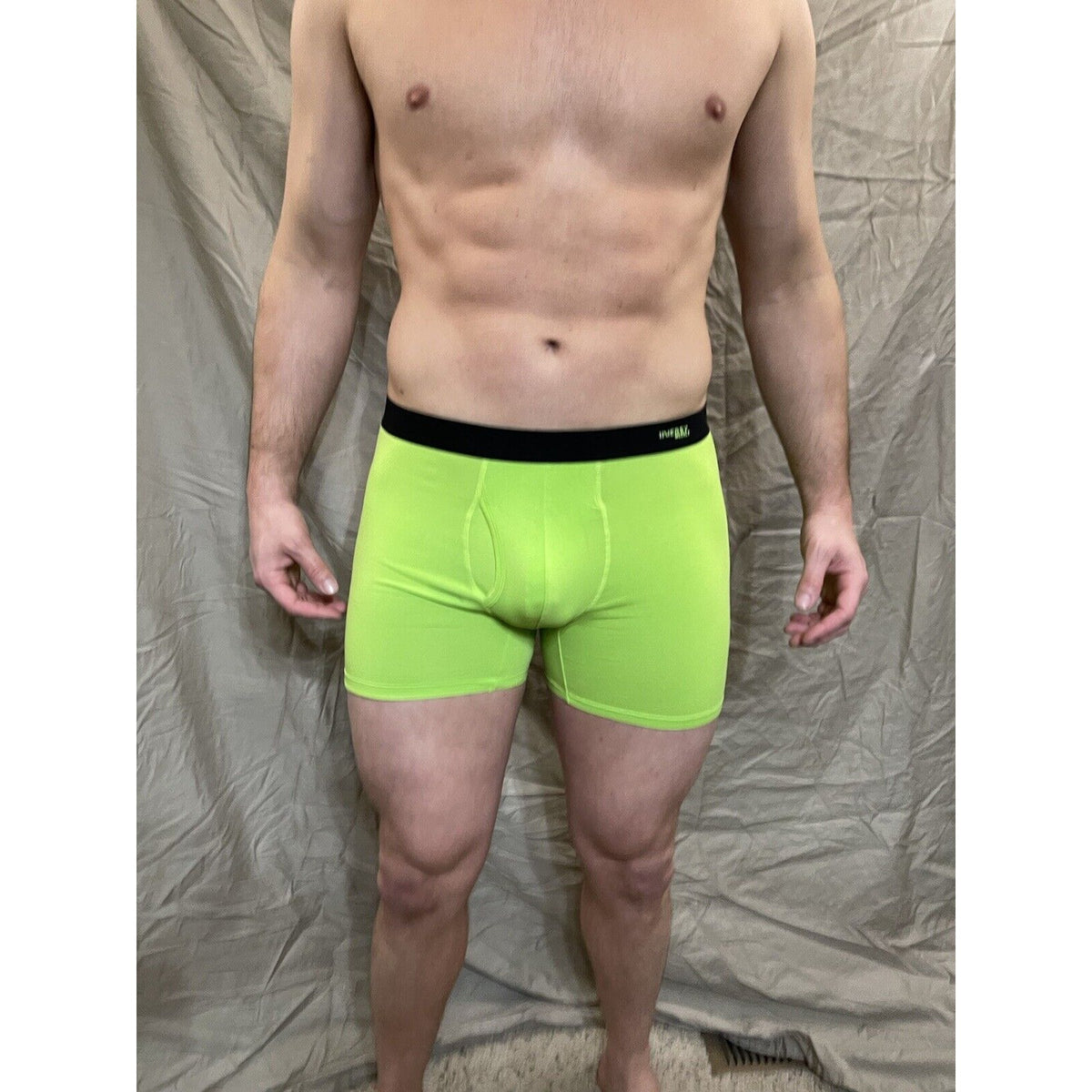 men's neon green inersy weekly medium boxer briefs