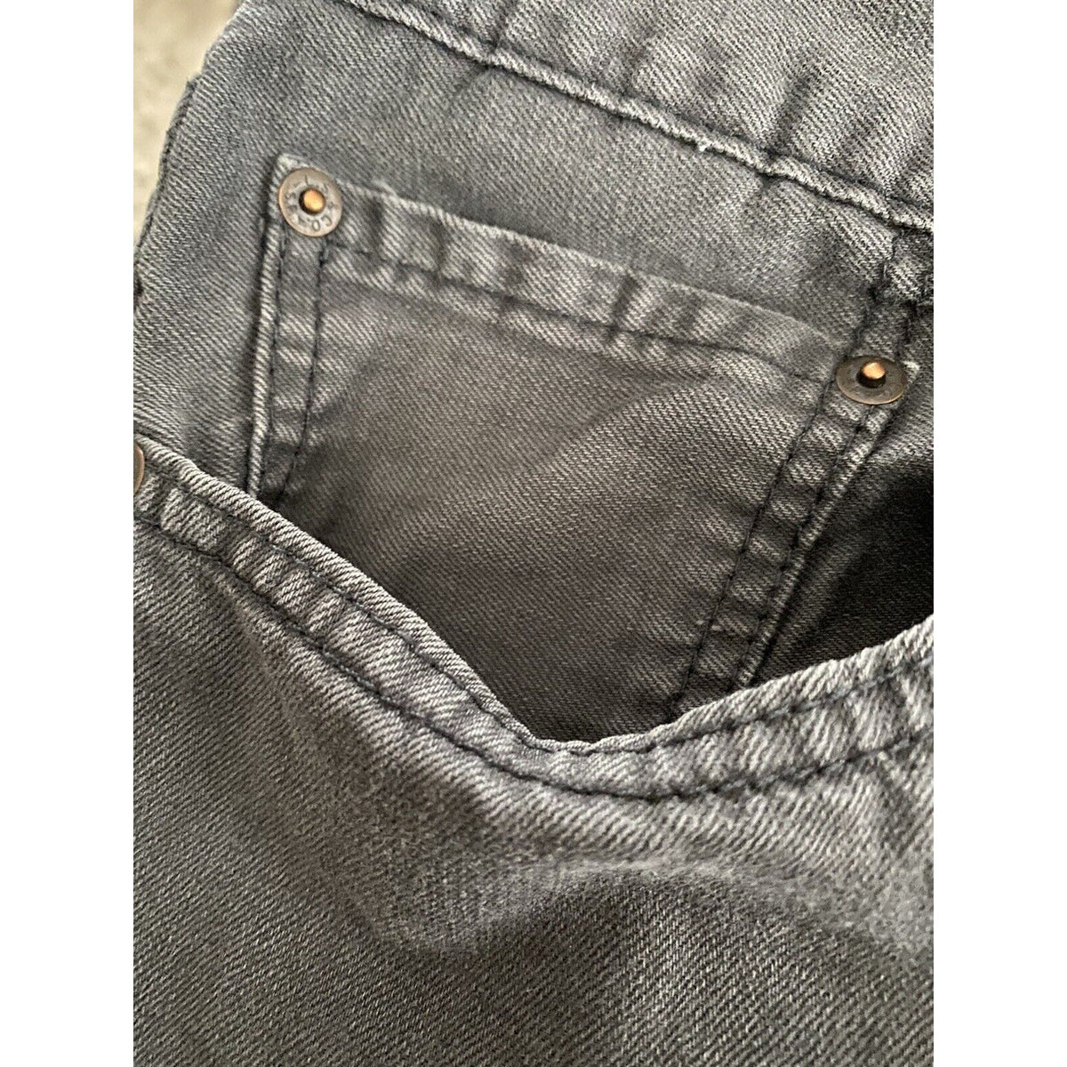 LEVI'S 505 Regular Straight Fit Men’s 36X30 Gray Jeans