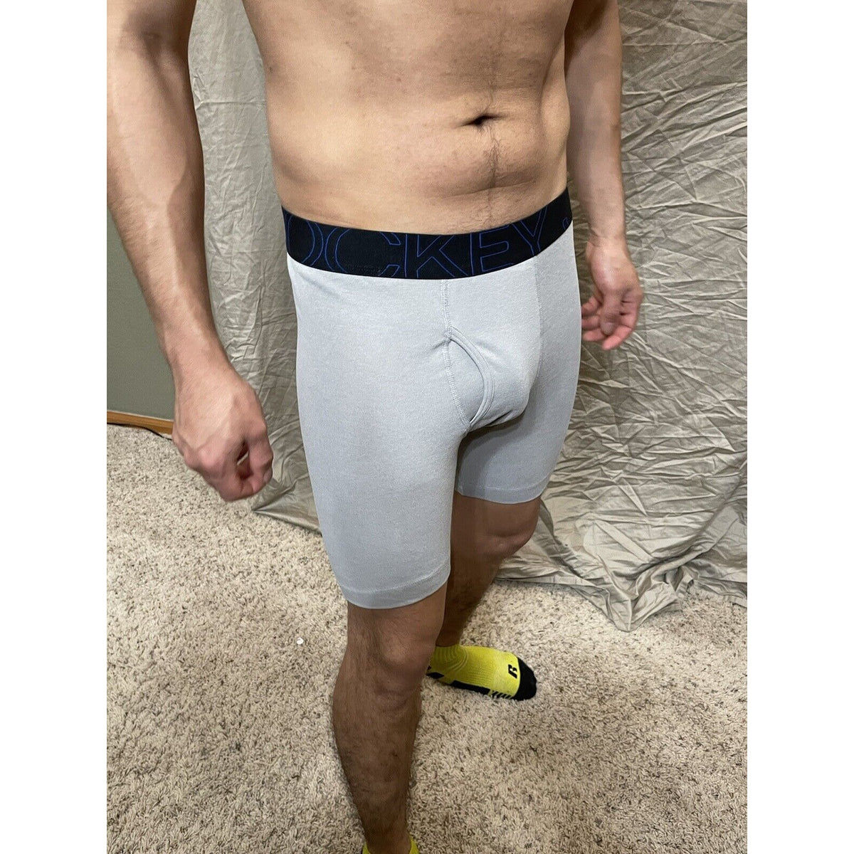 men's gray jockey boxer briefe medium Active blend