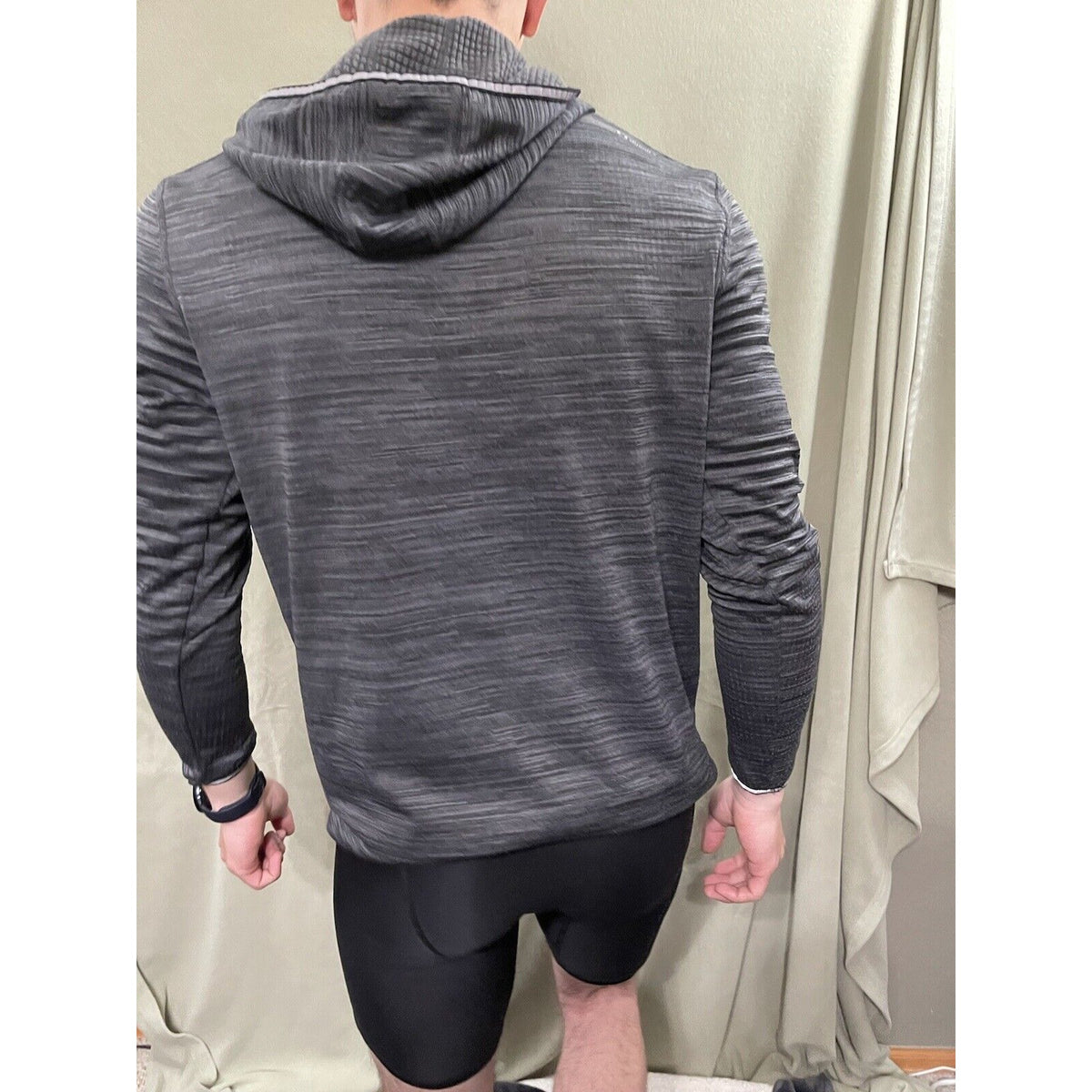Men’s Gray Medium Hind Running Jacket / Hoodie 5% Spandex