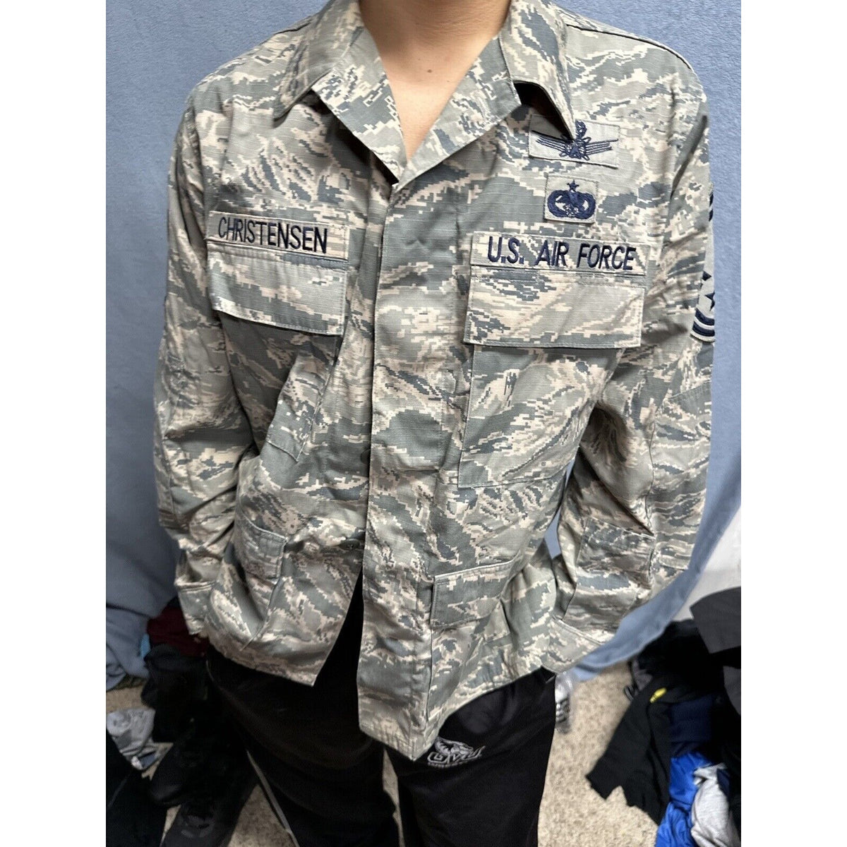 Men’s Abu Airman Battle Uniform Civil Air Patrol 40R Coat Blouse USAF Uniform