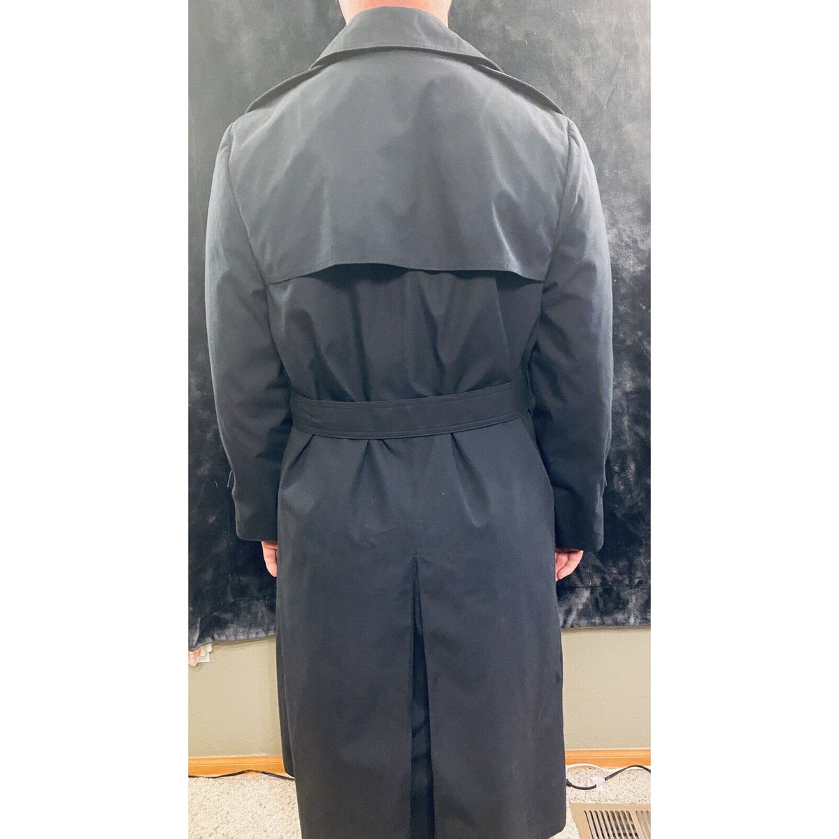 Women’s Black Double Breast Trench Coat DL DSCP Garrison Collection Military