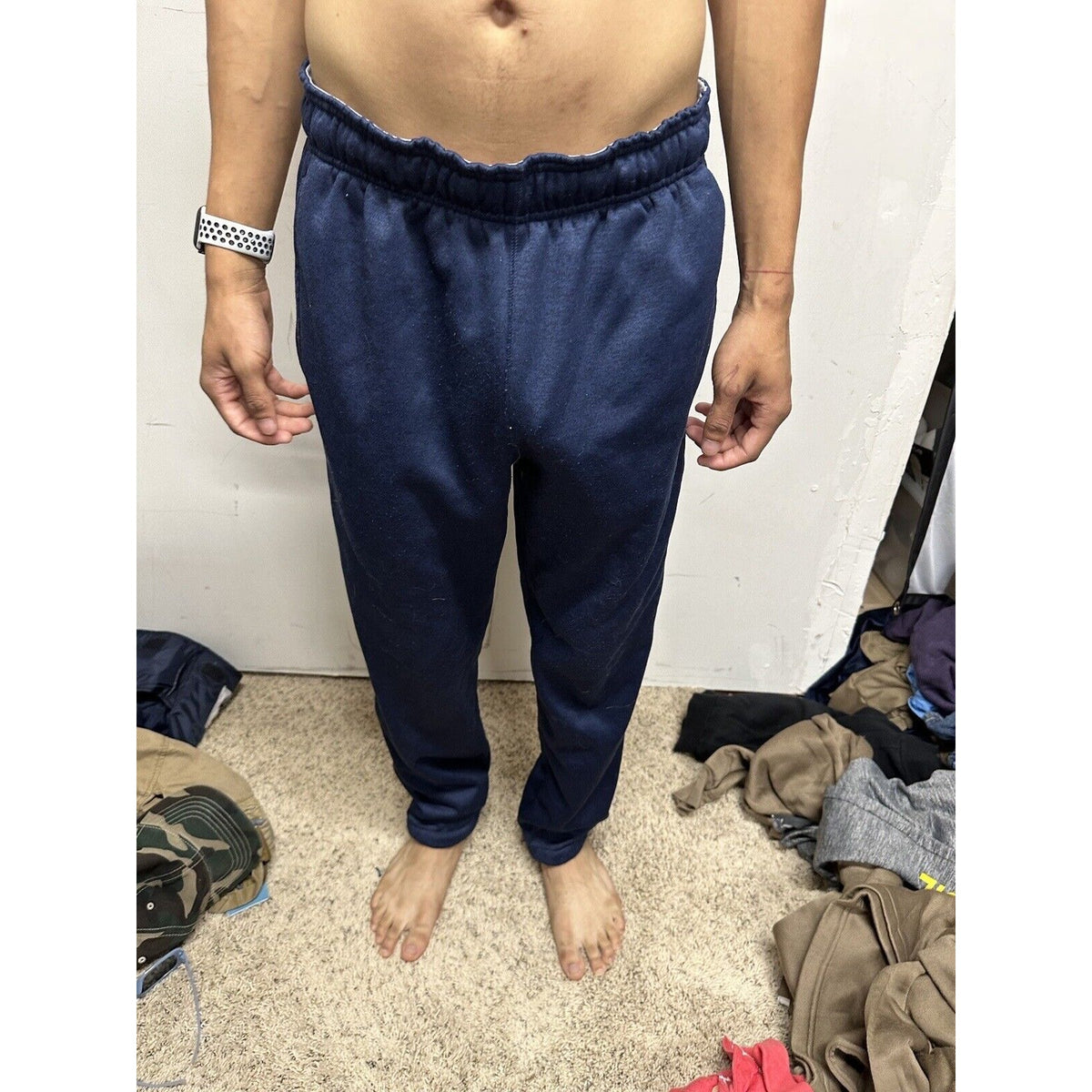 Men’s AND1 Dark Blue Medium Sweat Pants Polyester