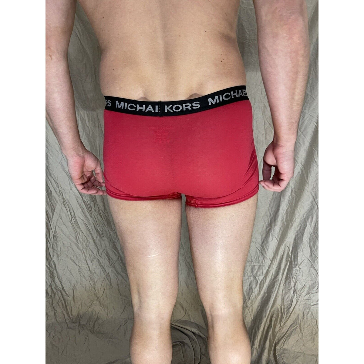 men's michael kors stretch factor pride boxer briefs red small