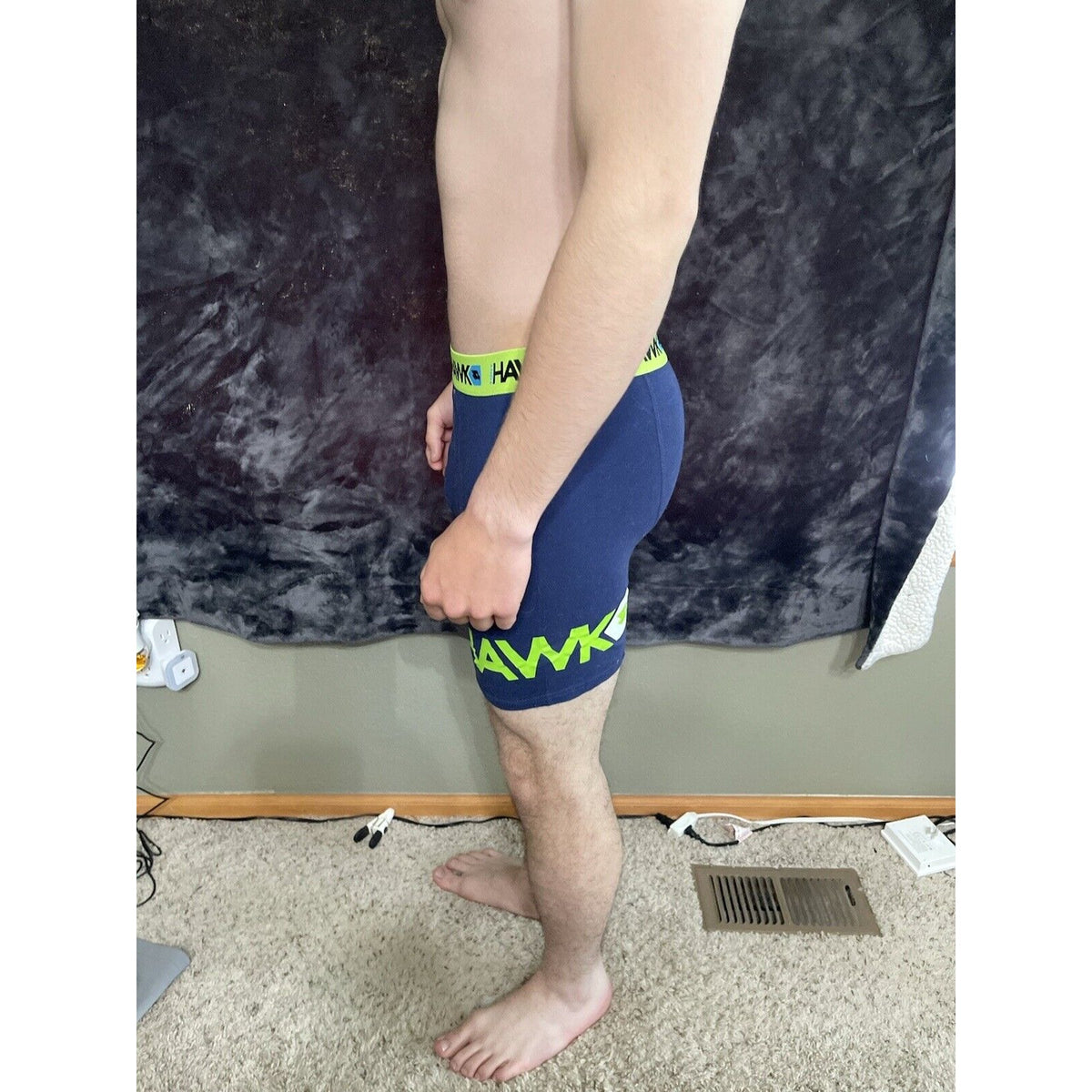 Men’s Medium Navy Blue Tony Hawk Compression Shorts