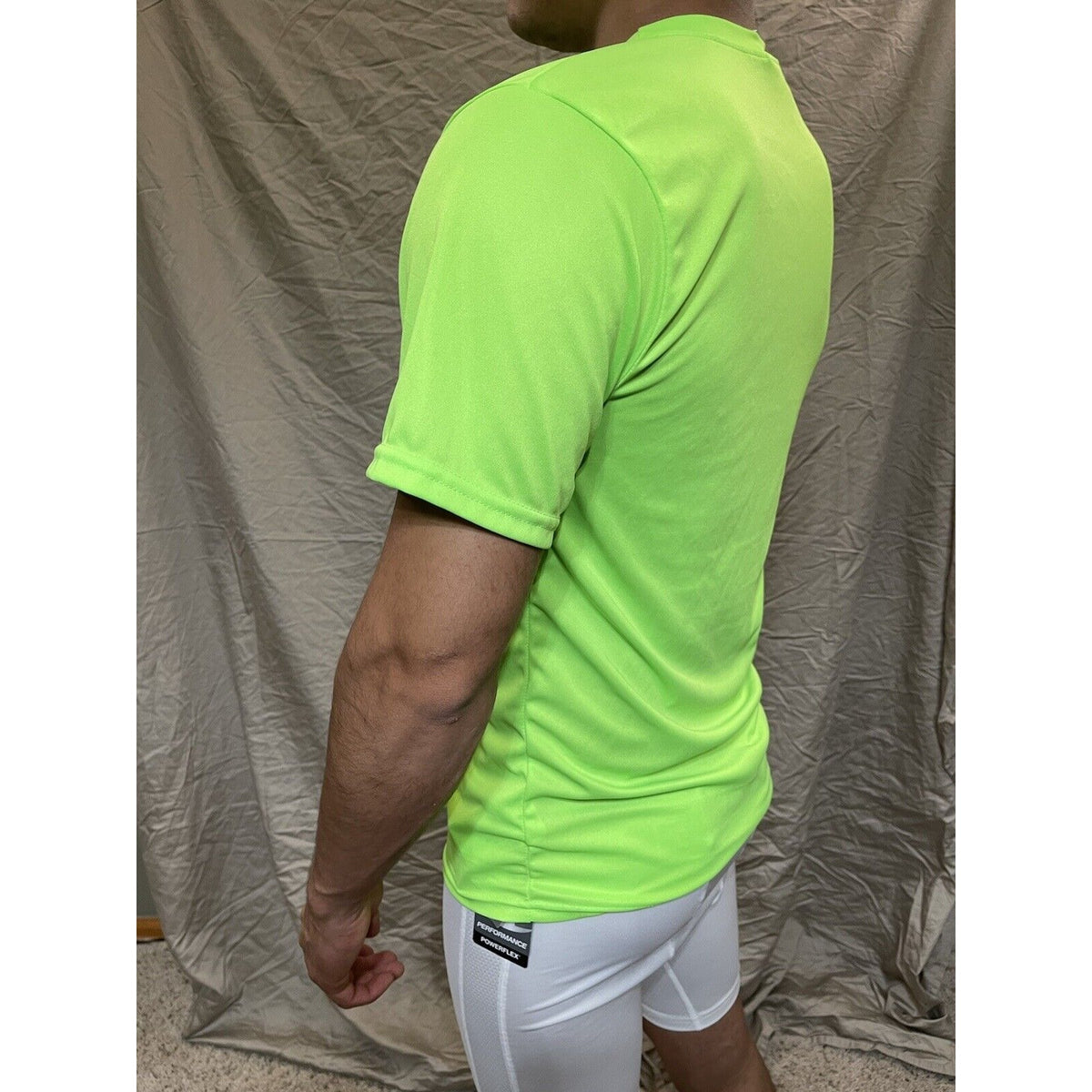 Men's Augusta Sportswear Moisture Management Athletic shirt Neon Green Medium