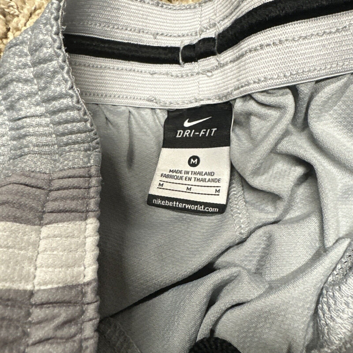 Men’s Gray Dri Fit Nike Medium Athletic Shorts With Pockets