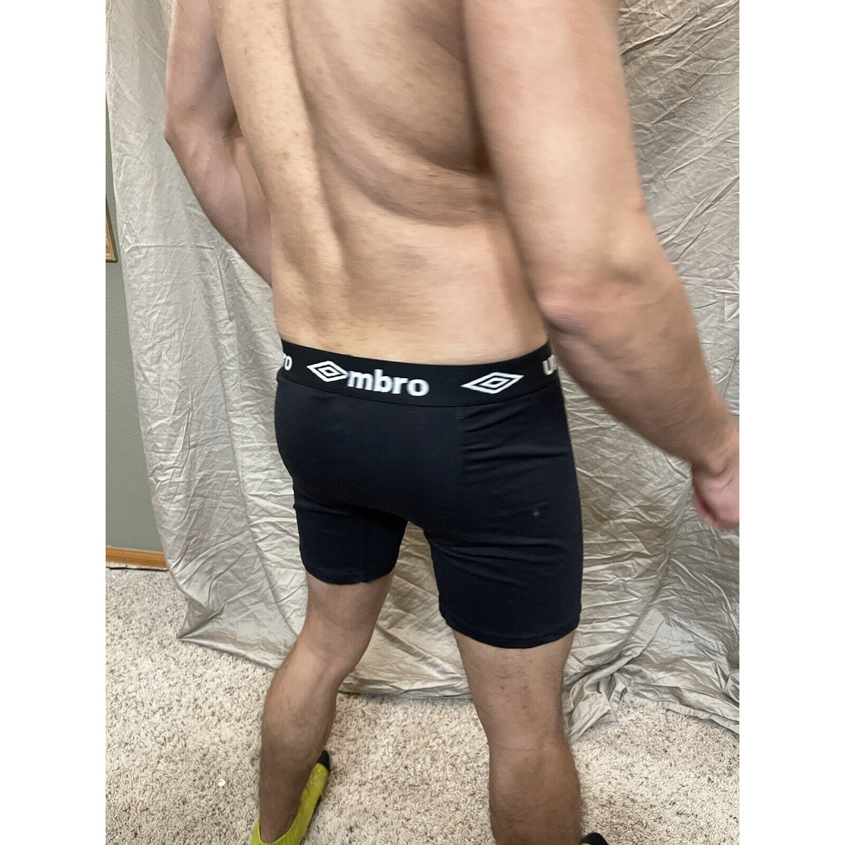 men's medium black umbro boxer briefs
