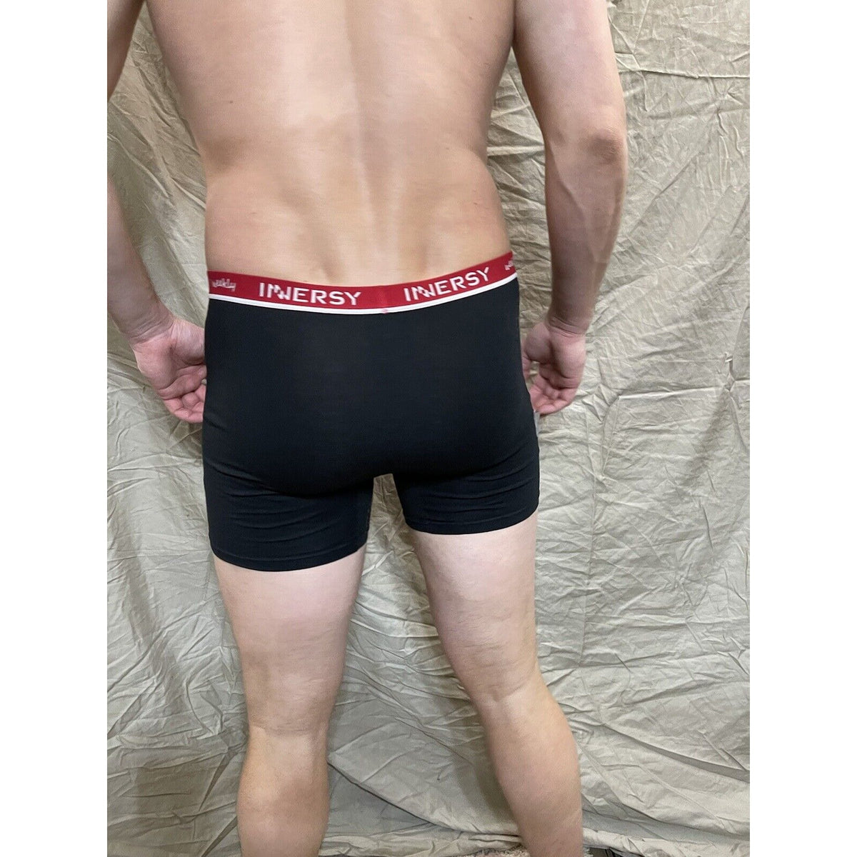 Inersy Weekly Men's black boxer briefs Red  band New And Unworn Large