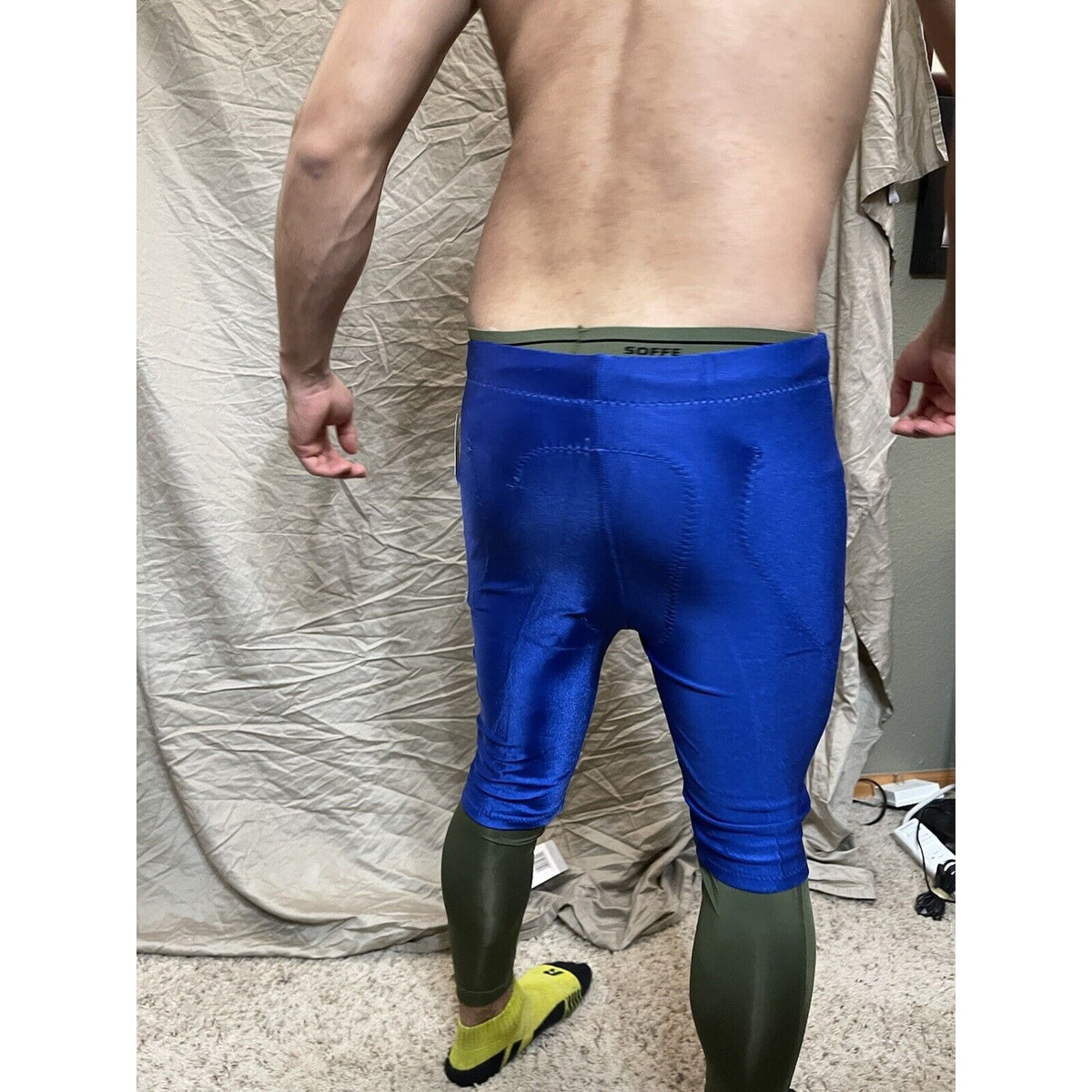 Men's Royal Blue Russell Athletic Football Pants Large