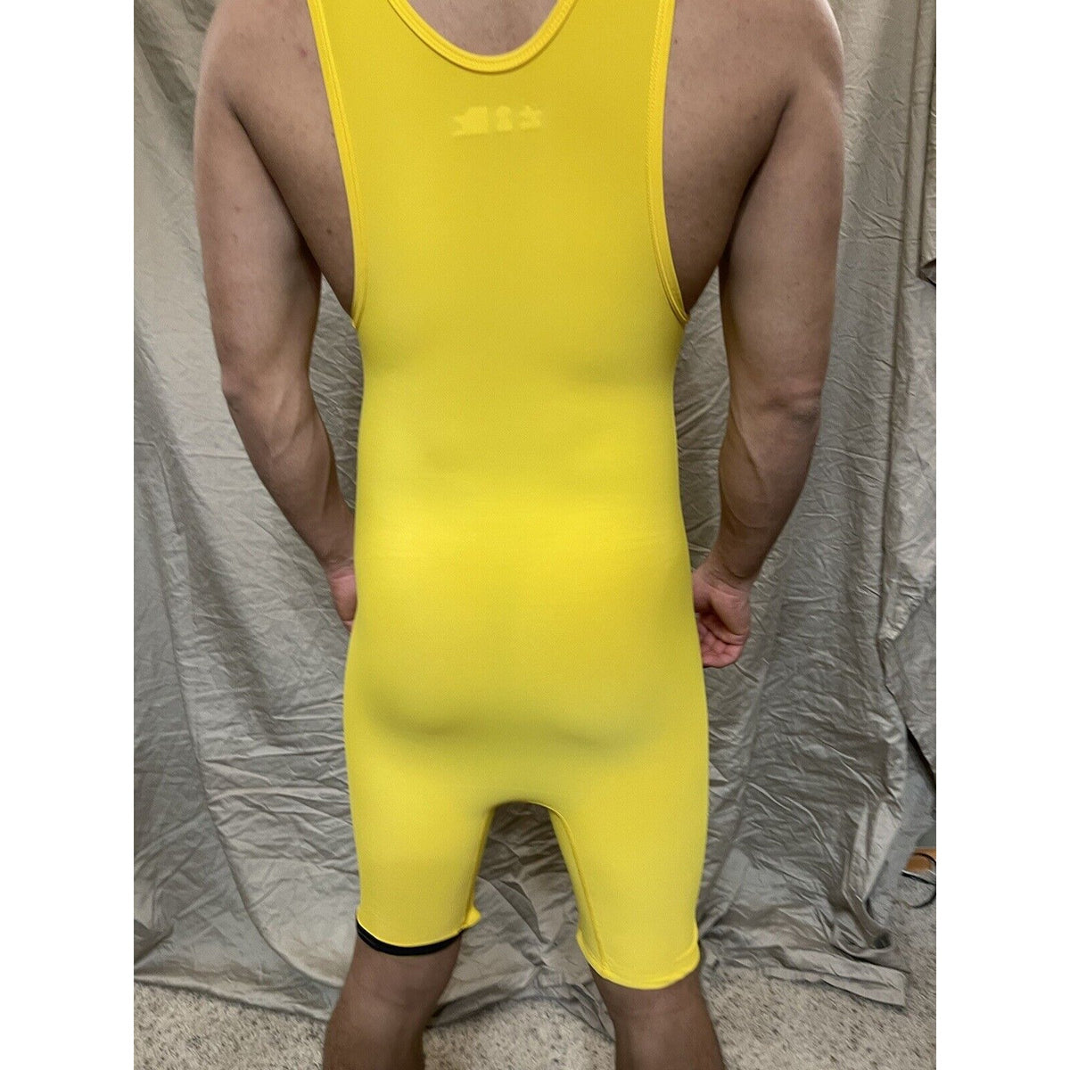Men's Yellow XS extra small wrestling singlet alleson athletic