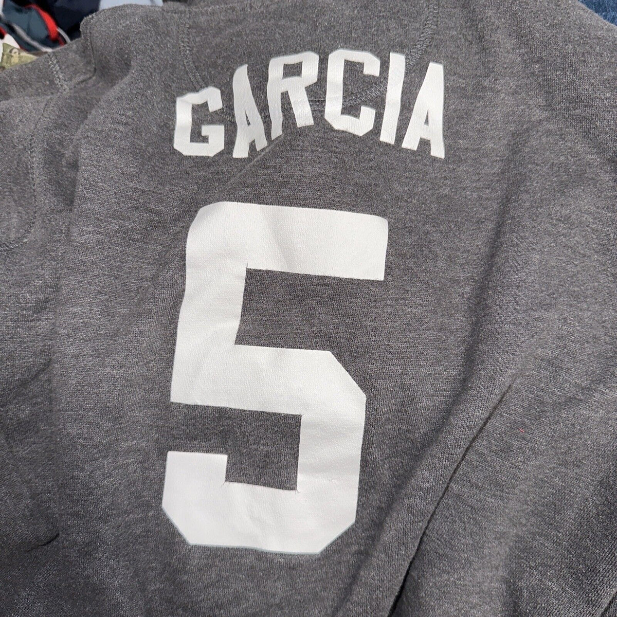 Men’s Large Gray NBA Store Pullover Hoodie San Antonio Spurs Garcia #5