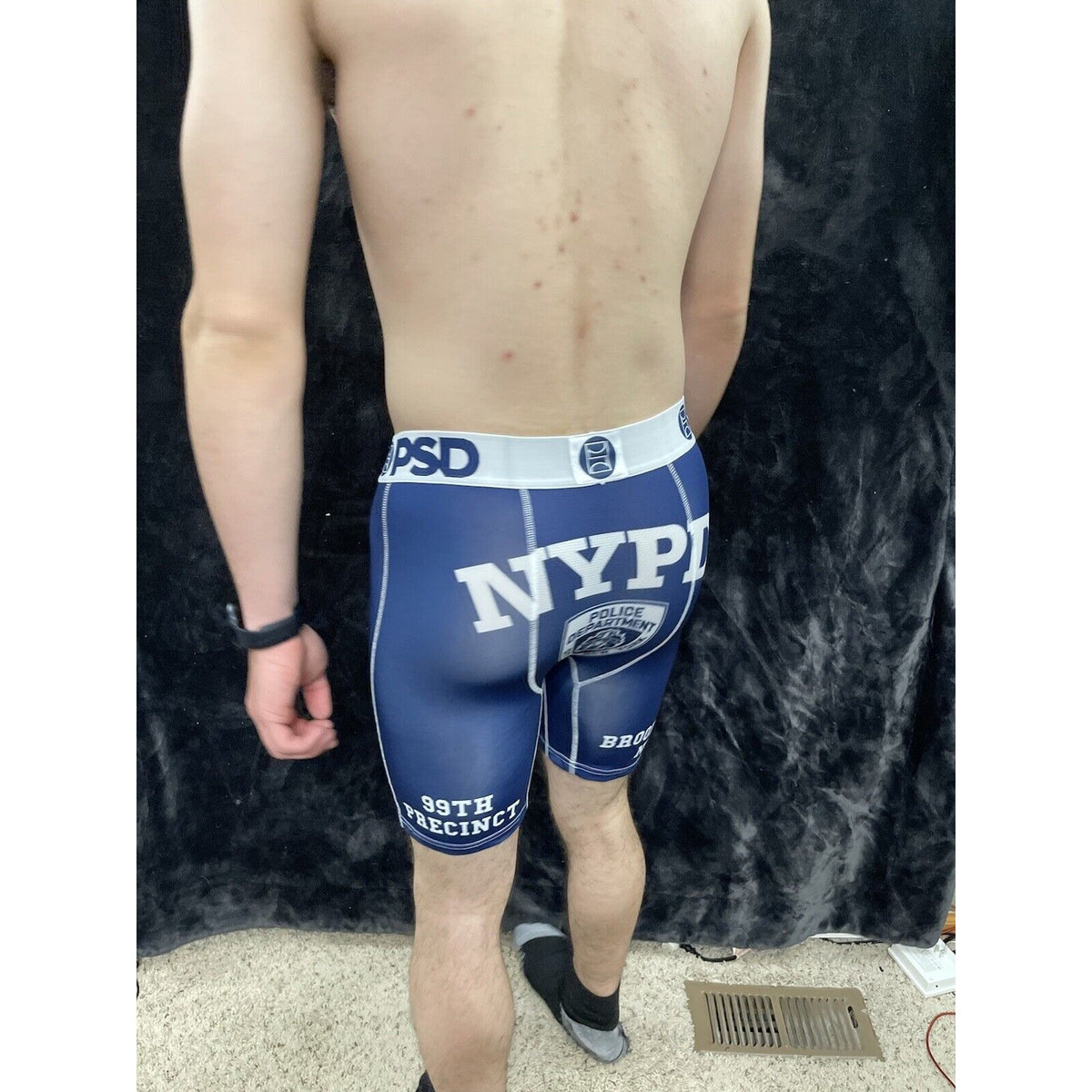 Men’s PSD Large NYPD New York Police Boxer Briefs Blue