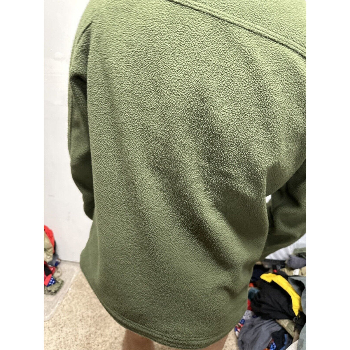Men’s Old Navy Small Poly Olive Green Front Button Jacket