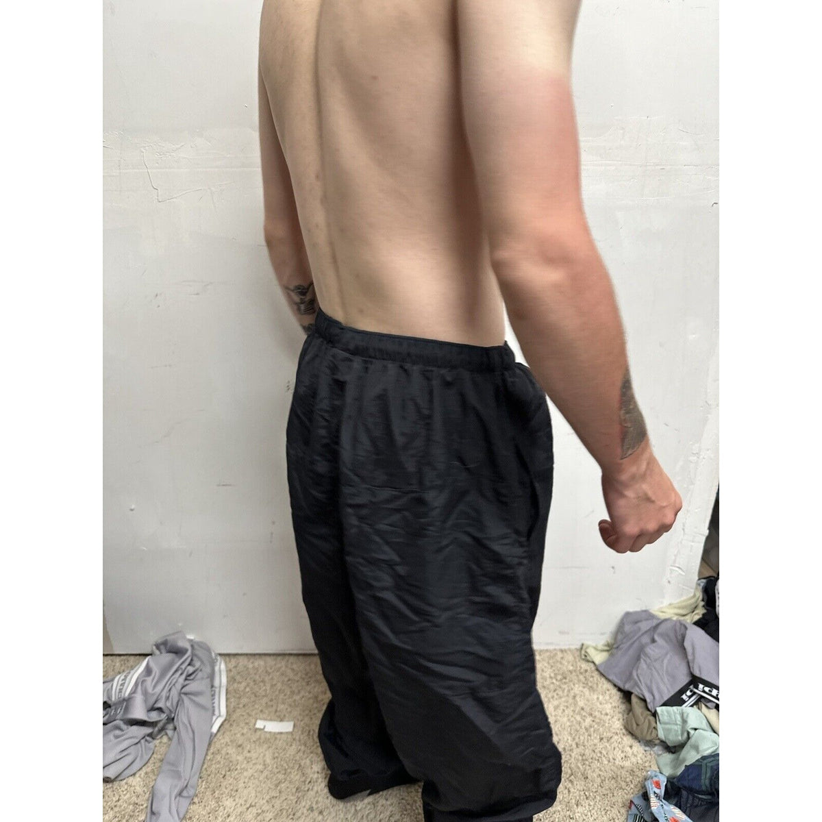Men’s Army Pants - No Logo - XL Long Black Pt Uniform Bottoms  PFU