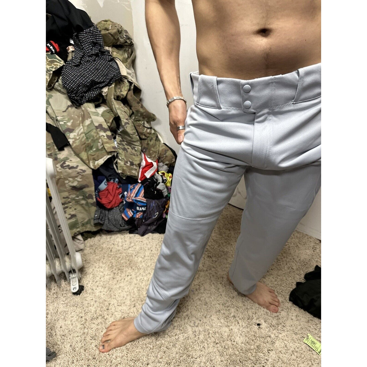 Men’s Gray Team Nike Baseball Pants Size Large