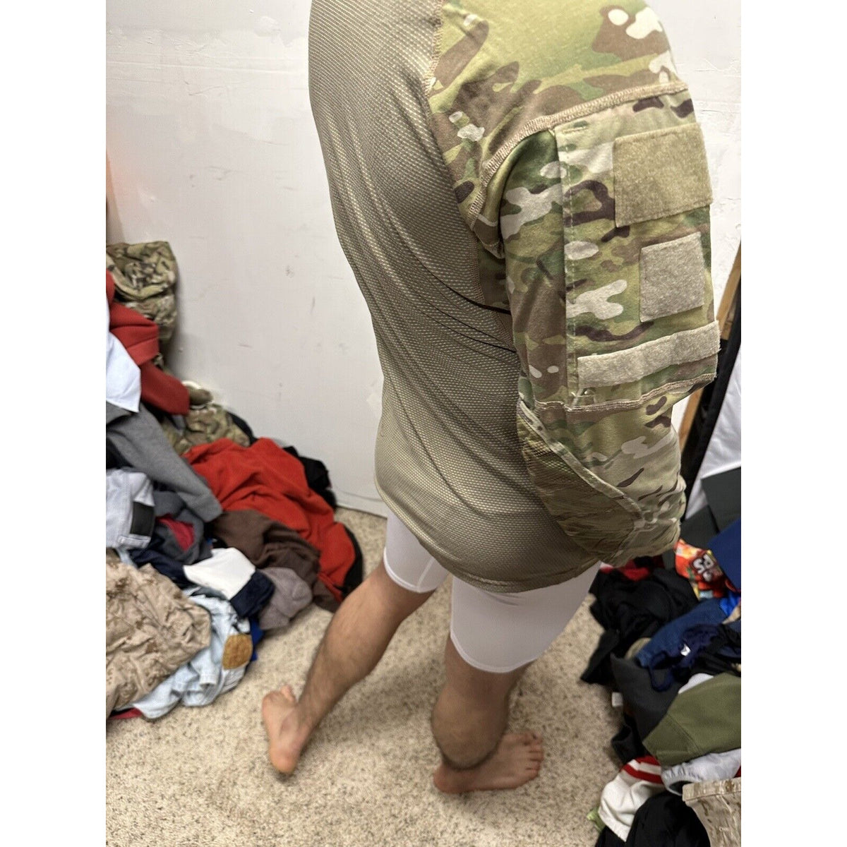 Men’s Army Combat Shirt Flame Resistant Size Small Ocp Pattern