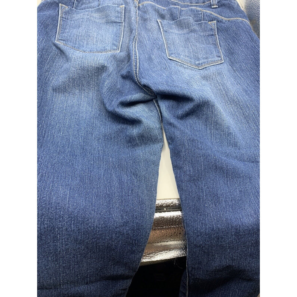 Womens Nine West Dark Denim Bootcut Jeans Size 12/30 Average