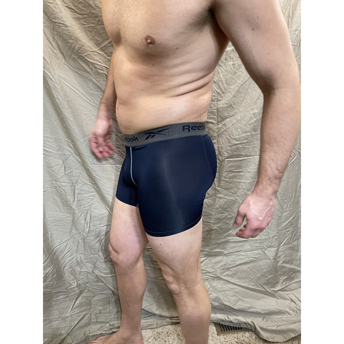 Men's dark blue reebok small compression shorts New And Never Worn
