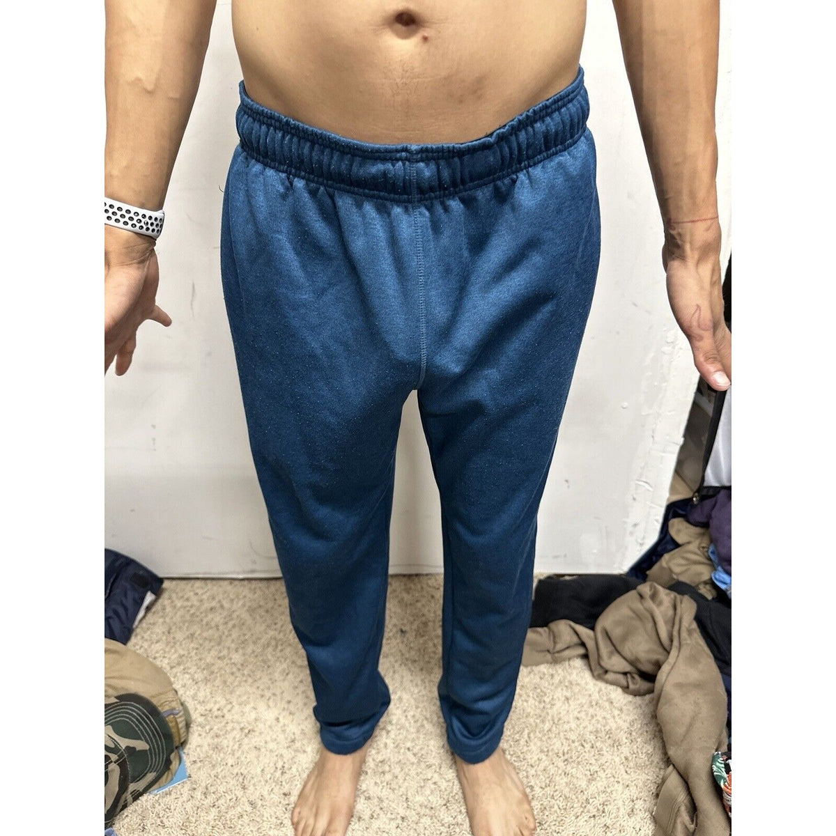 Men’s Blue/green AND1 Medium Sweatpants With Pockets
