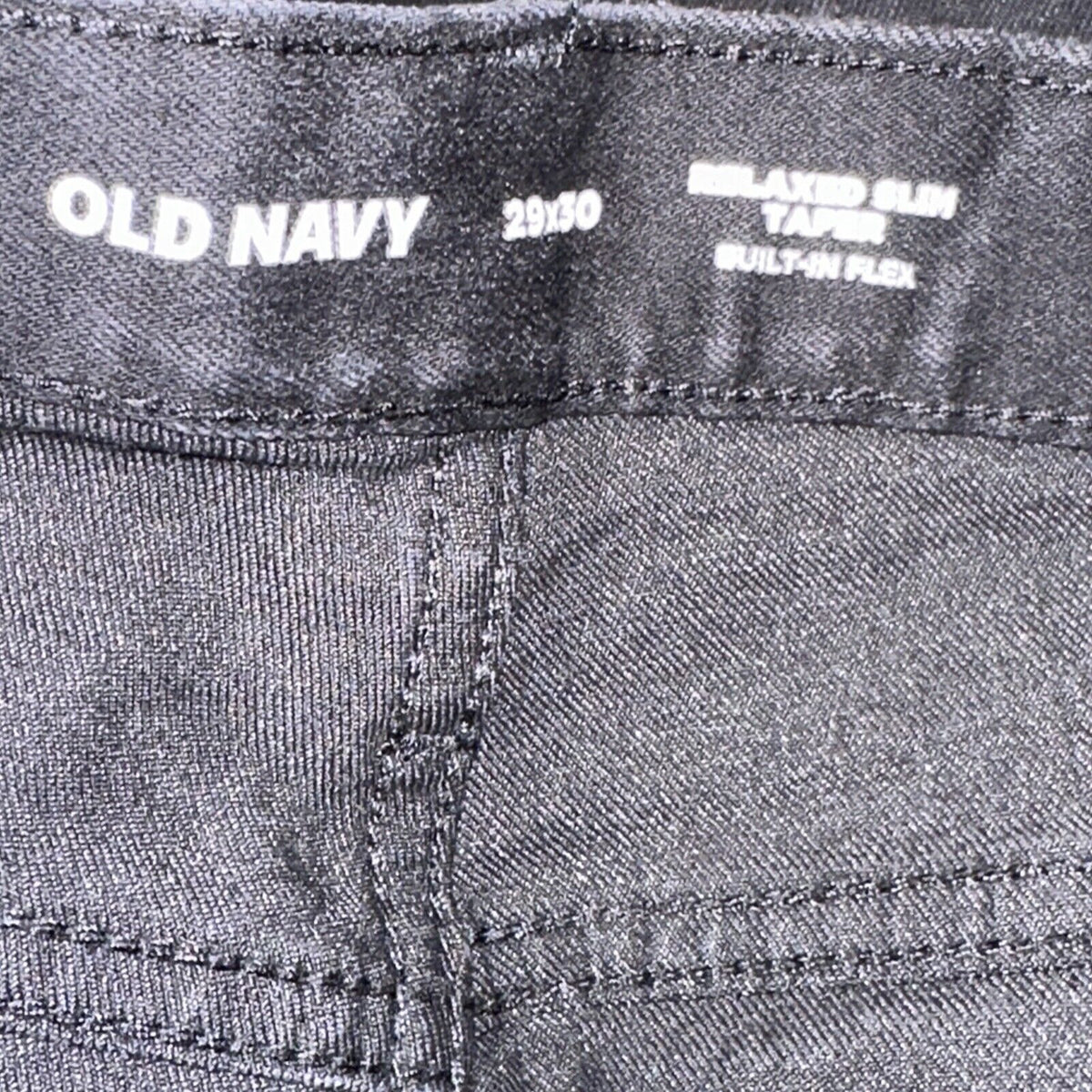 Men’s Black Old Navy 29x30 Relaxed Slim Taper Built In Flex Jeans Pants