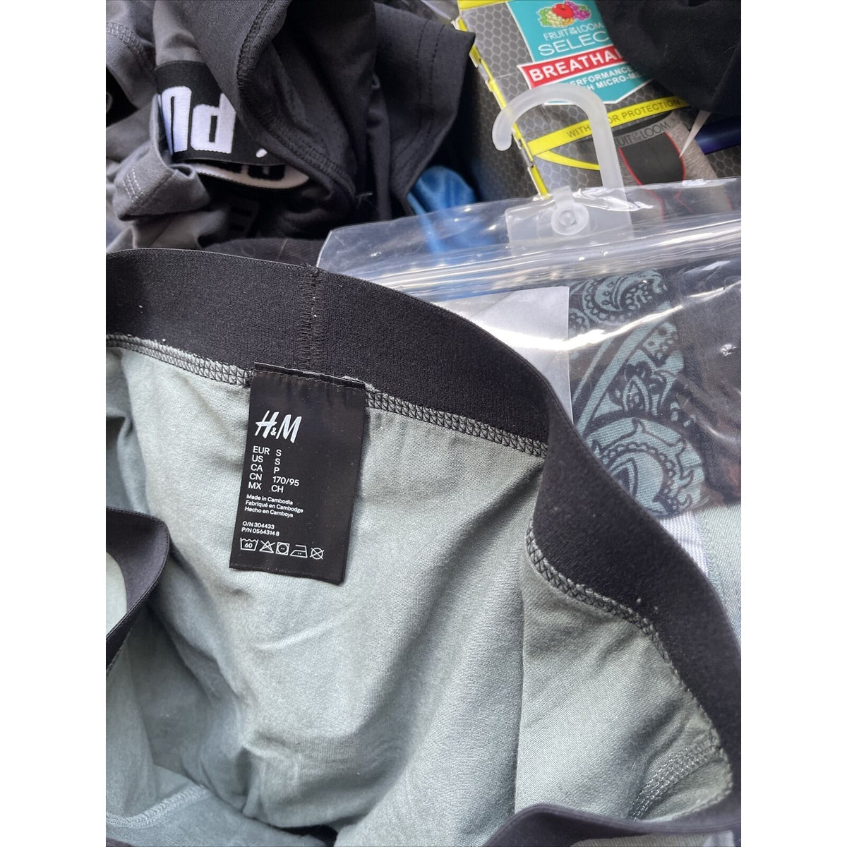 men's green H&M small boxer briefs