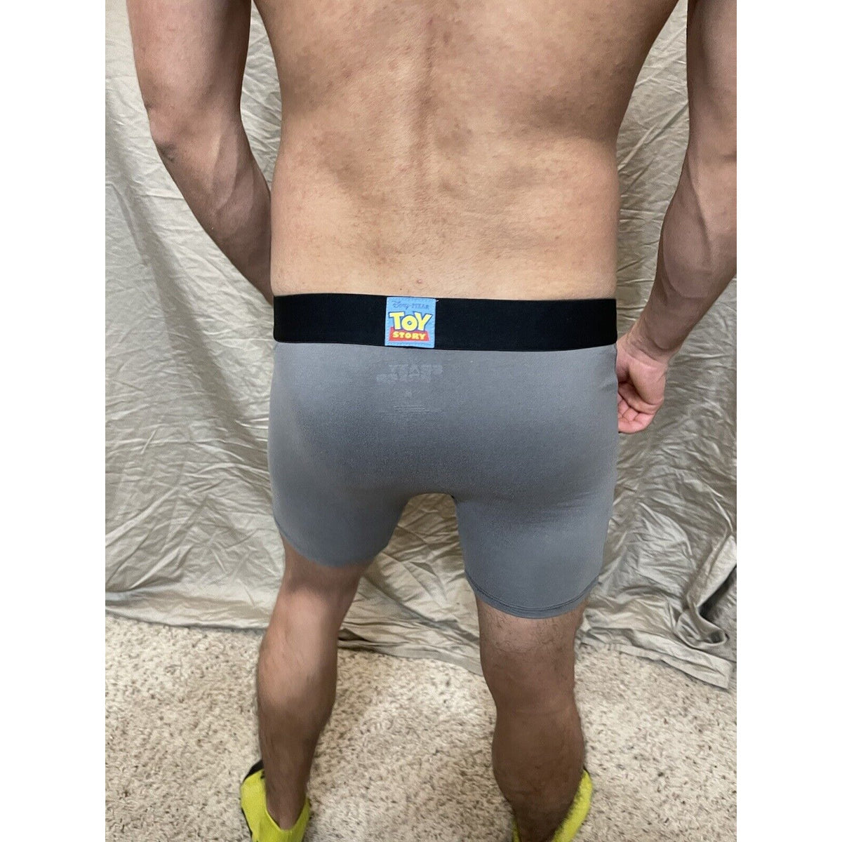 men's gray medium crazy boxer compression new and unworn Toy Story
