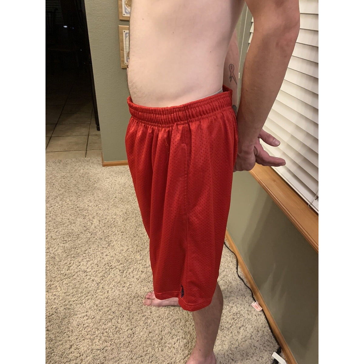 US Polo Assn Shorts Men’s Extra Large Red  Mesh XL