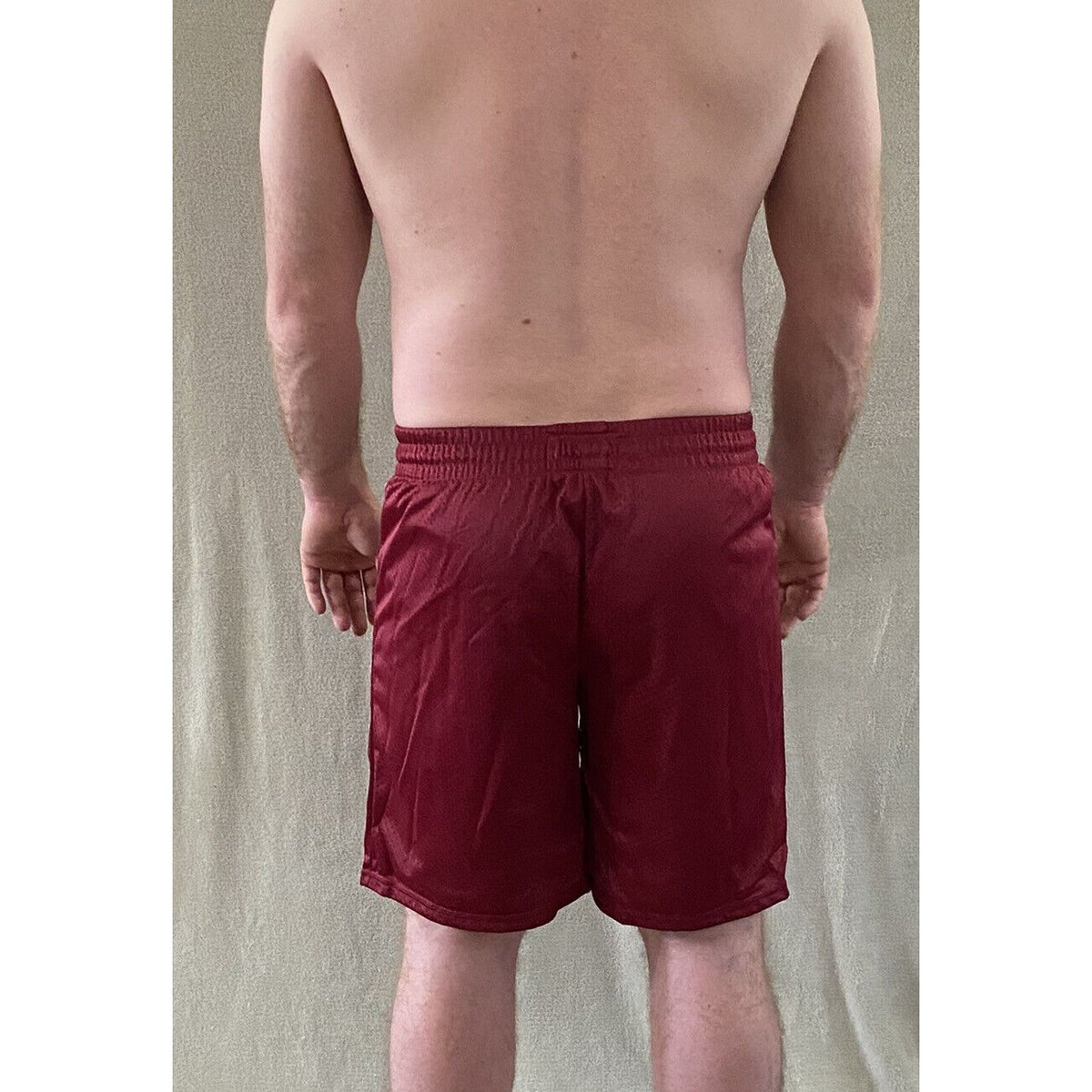 Soffe Intensity Athletic IA Men’s Large Maroon Basketball Training Mesh Shorts