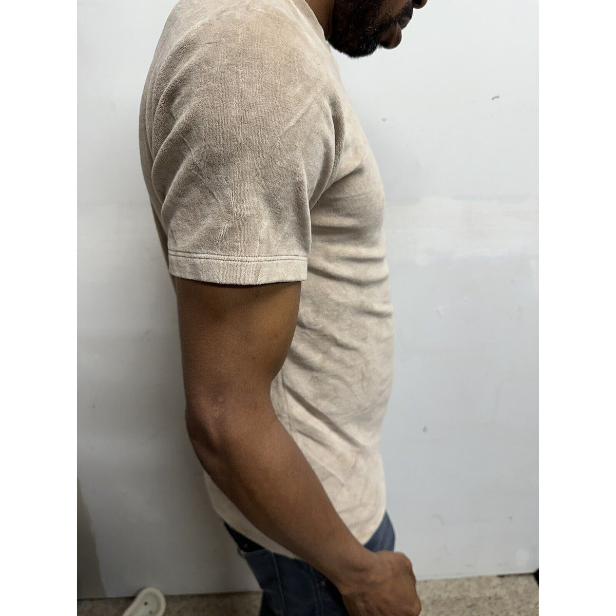 Men’s Boohooman Medium Short Sleeve Tan Shirt