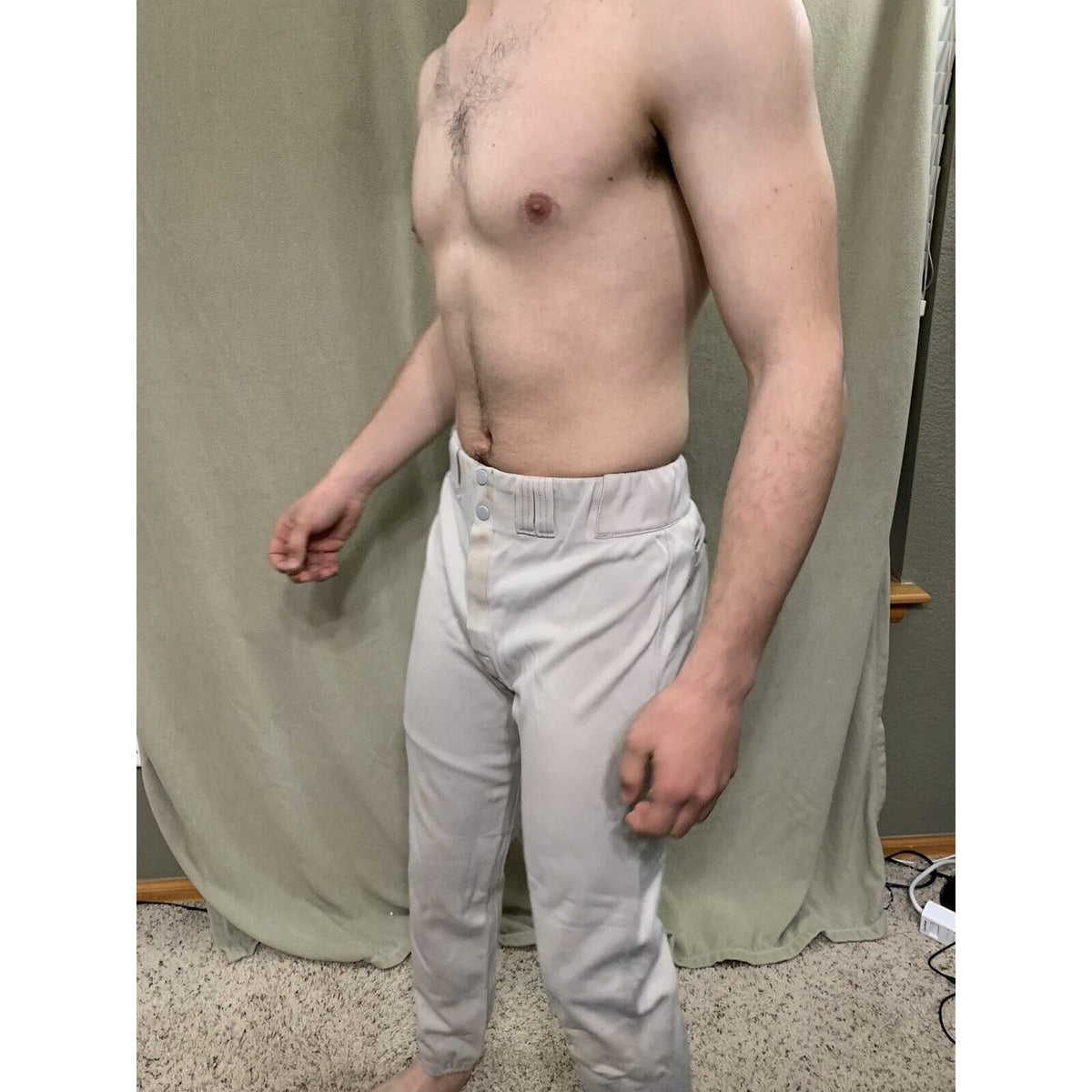 Men's Speedline Pro Pak Baseball Pants Size 30  Gray