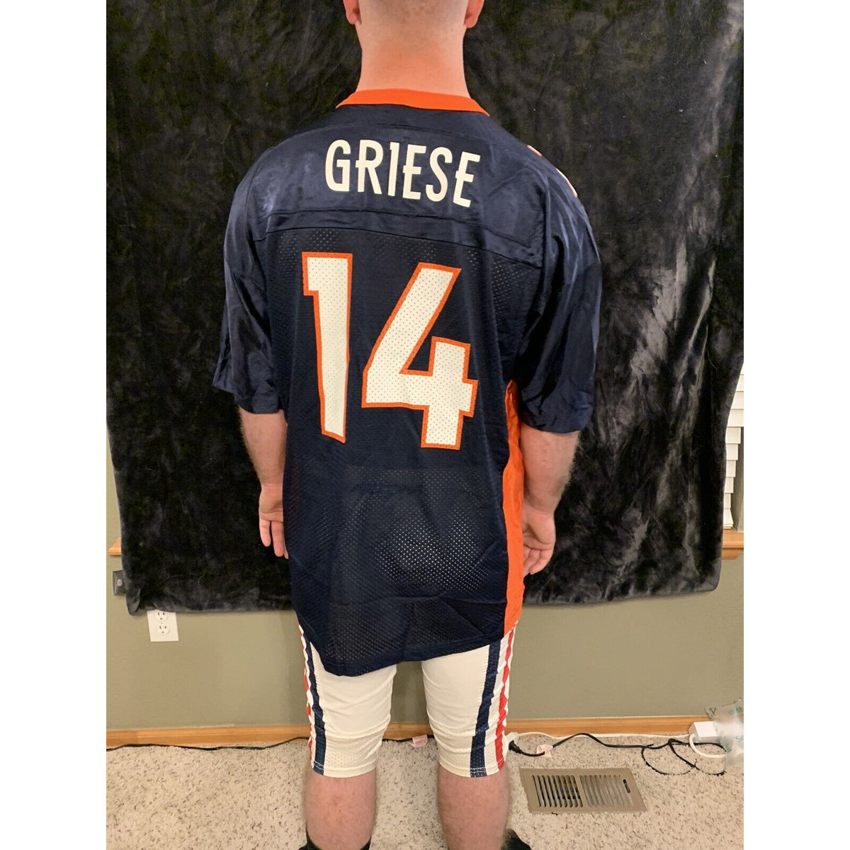 Brian Griese #14 Denver Broncos Authentic Vintage Champion Mens Jersey Size L-44