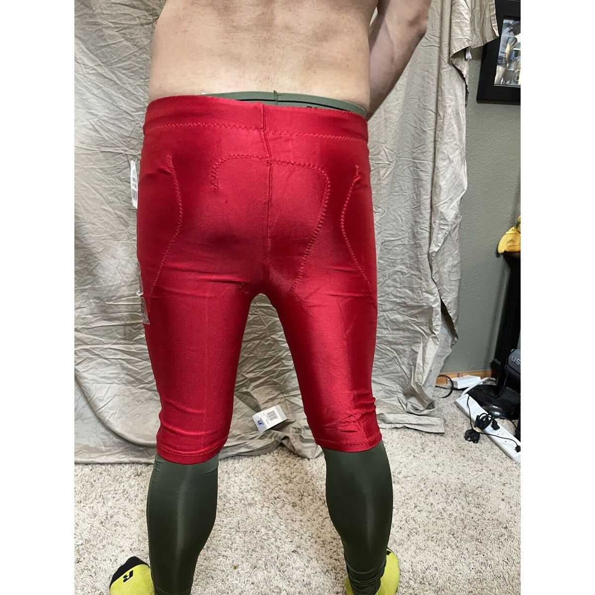 Men's True Red Russell Athletic Medium Football Pants