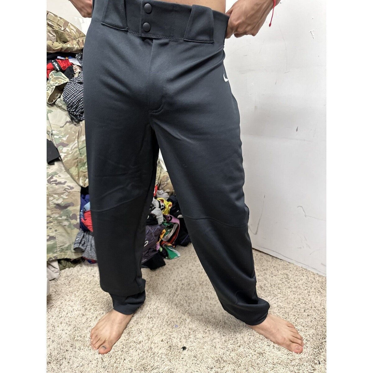 Men’s Black Team Nike Large Baseball Pants Engineered