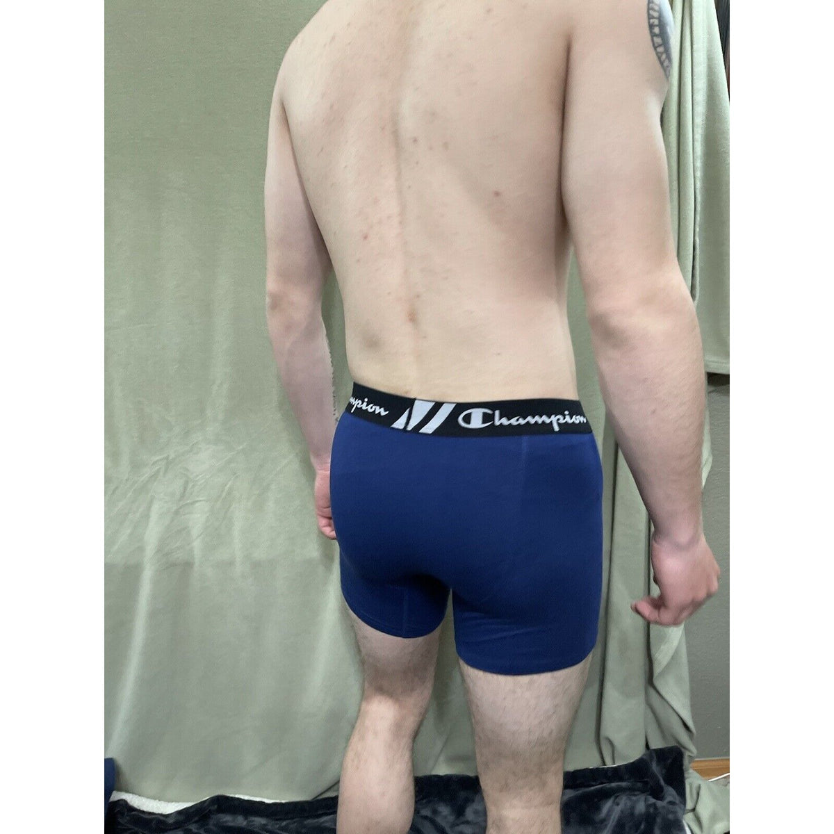 Men’s Champion Royal Blue Boxer Briefs Size Large