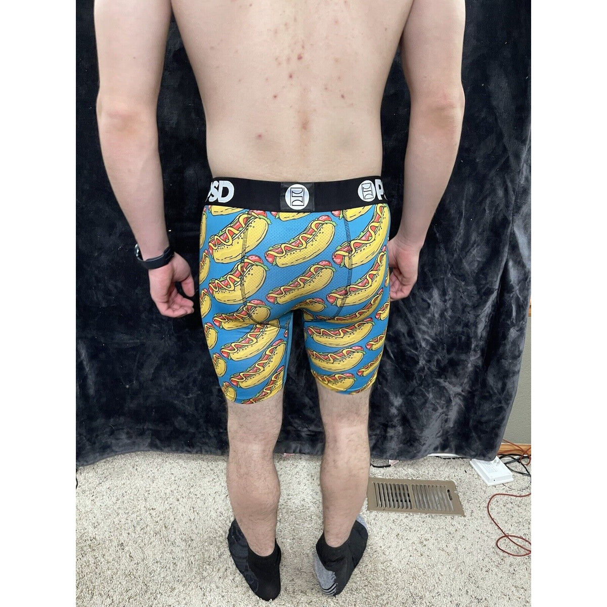 PSD Men's Size Medium Hot Dog Boxer Brief Underwear New