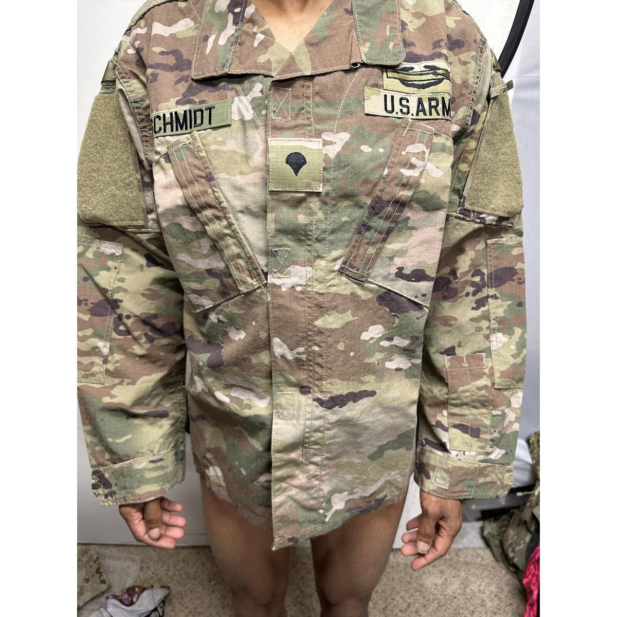 Men’s Ocp Top Coat Army Blouse USAF Flame Resistant  w/ tags and patches