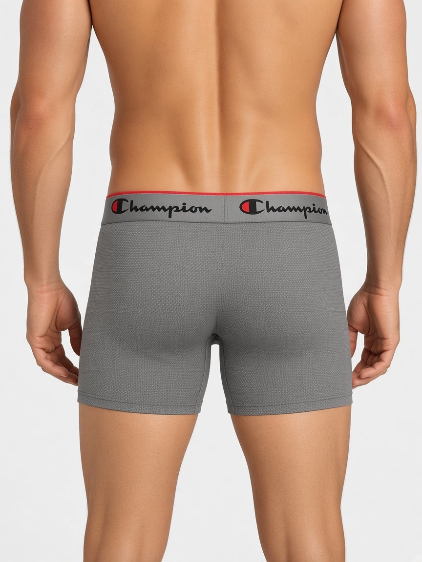 Champion gray mesh boxer briefs - back view