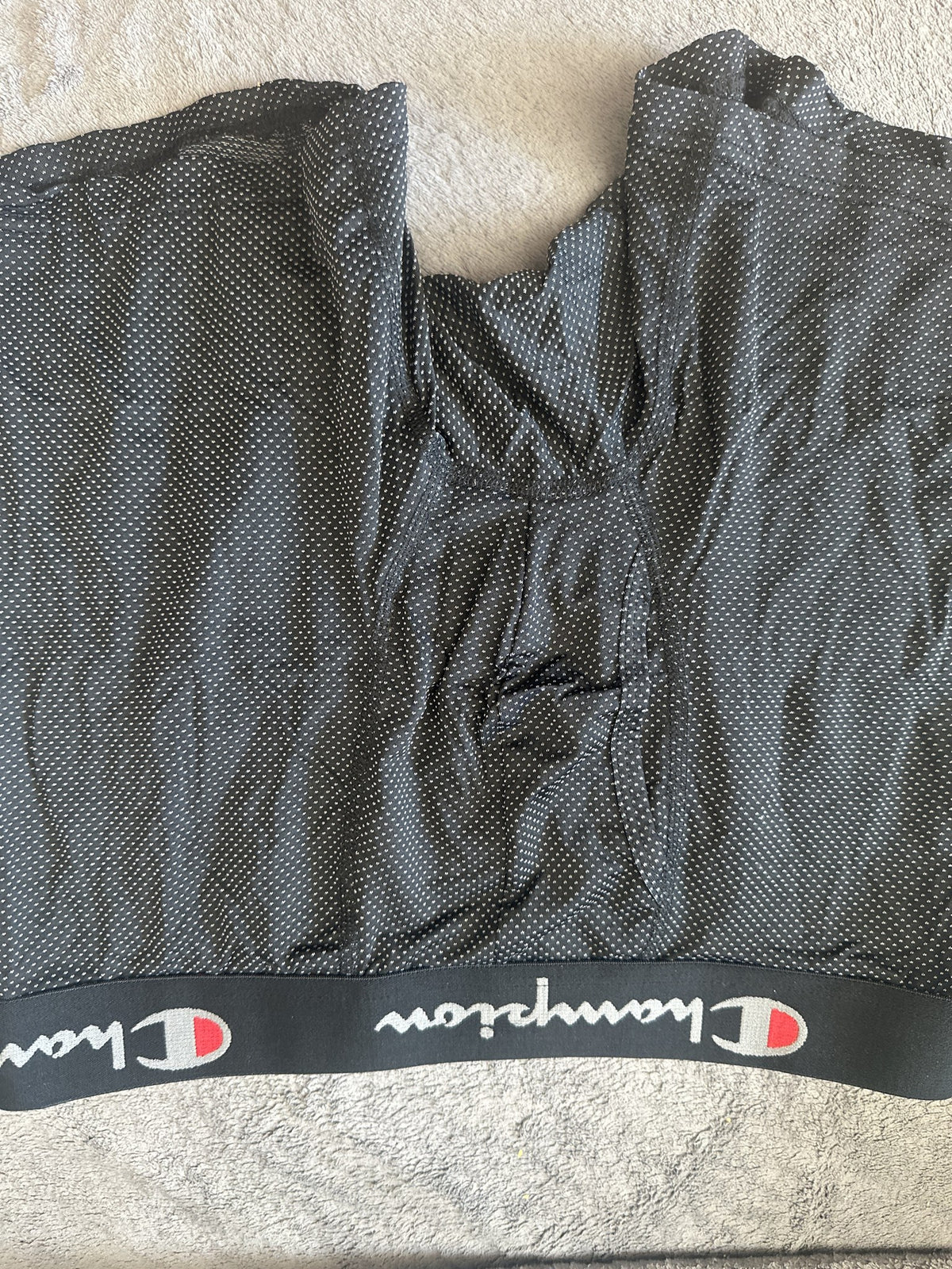 Champion black dot mesh boxer briefs - actual item photo