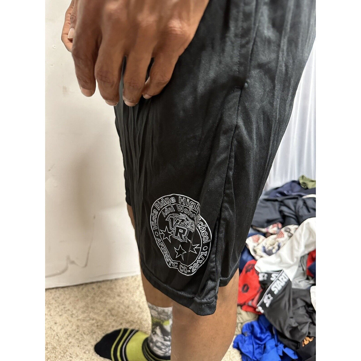 Men’s Black A4 Medium Shorts Vista Ridge High School AFJROTC