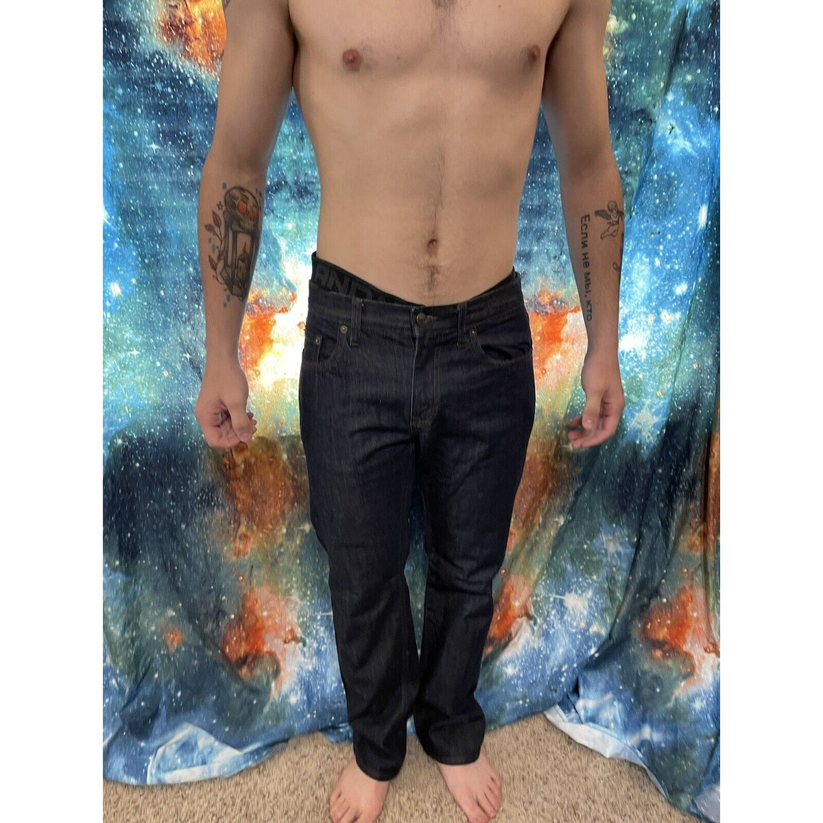 Men's Dark Blue Banana Republic Straight Leg 31x32 jeans