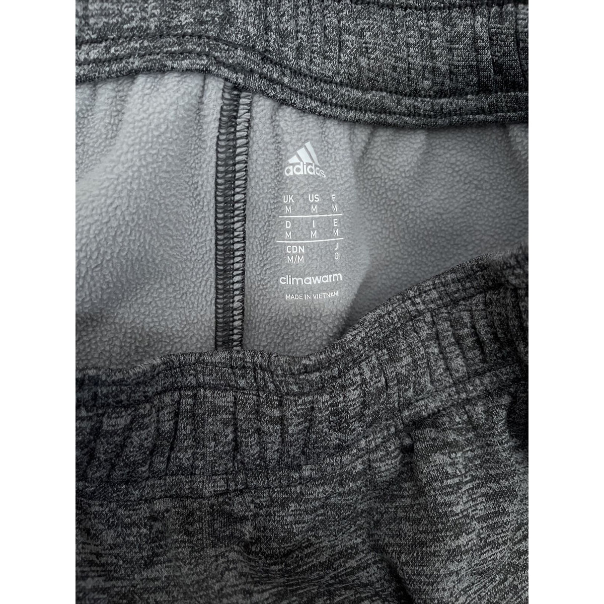 Men's Adidas Medium Gray Sweat pants athletic zip pockets Climawarm